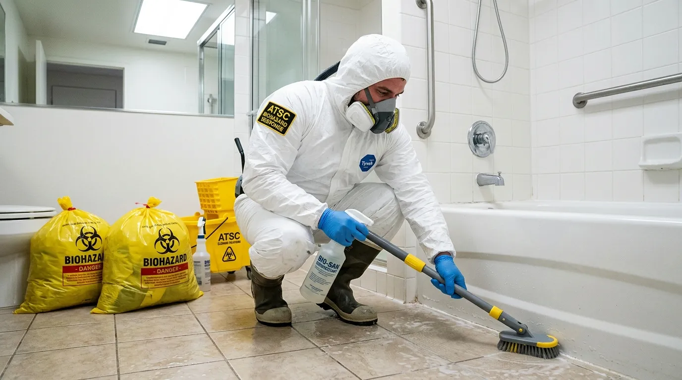 Decontamination equipment deployed for Blood Cleanup in Cloverdale